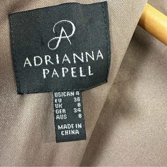 Adrianna Papell Women's Black Long Dress Wedding Guest Evening Gown size 4 - Picture 12 of 15